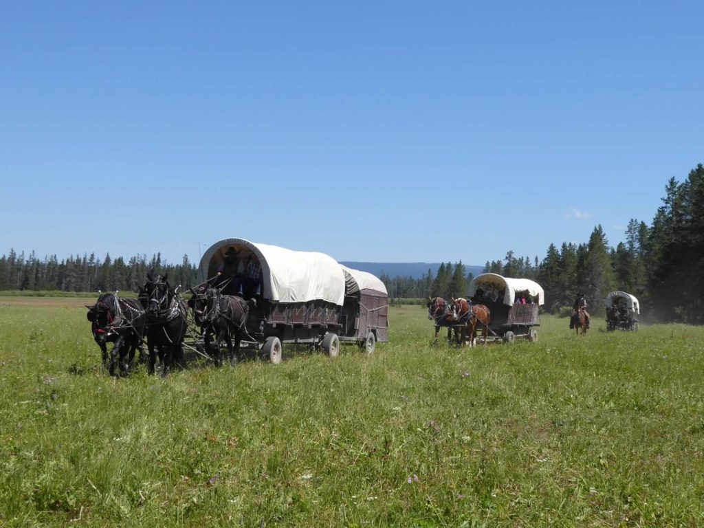 Teton Wagon Train & Horse Adventure is a four day wagon train vacation that will make memories that will last a lifetime.