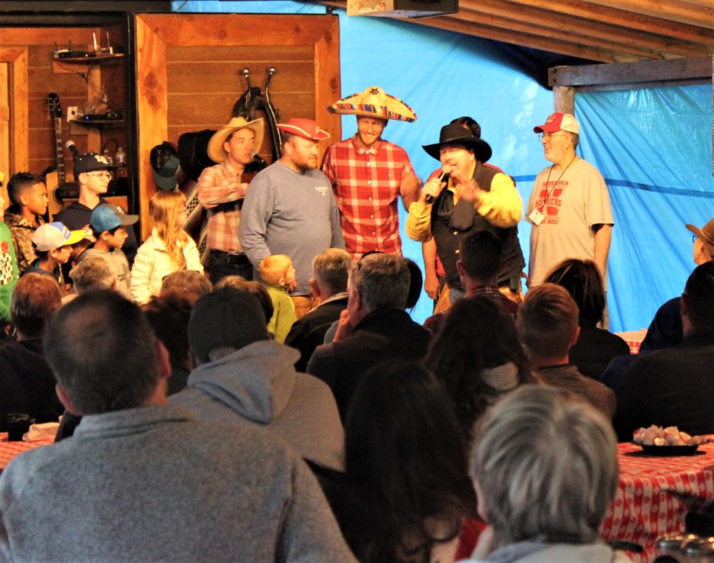 Some of our guests end up on stage in an interactive performance at the Bar T 5 chuck wagon dinner.