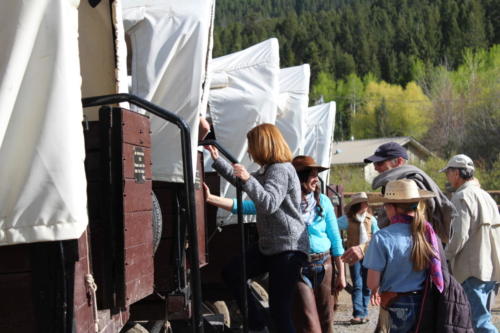 Climbing Into The Wagons