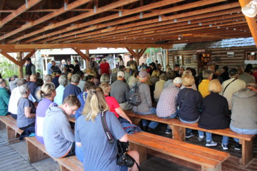 Meeting At The Bar T 5 Corral Before The Wagon Ride