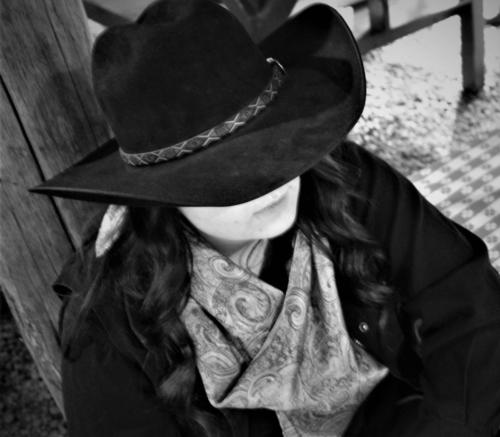 Black and White Hat Photo