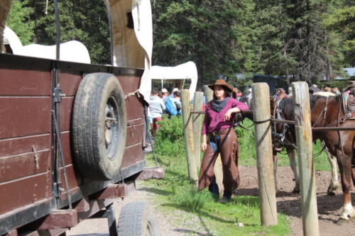 Outrider Leaning Against The Rail-Morgan