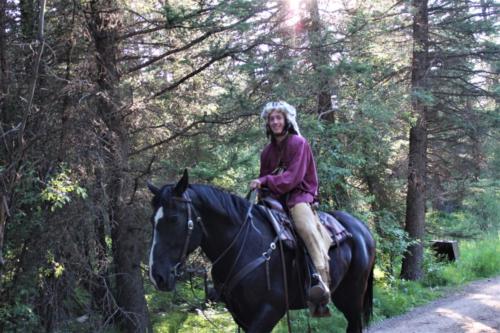 Buckskin and Blackie-Clint Smiling