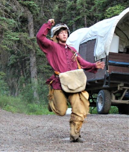 Buckskin Running Out of Camp-Clint