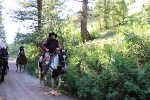 Chris Warburton, one of the owners of the Bar T 5 Covered Wagon Cookout and Show
